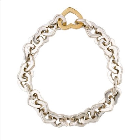 tiffany and co heart link bracelet Off 